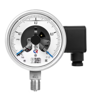 Манометры коррозионно-стойкие виброустойчивые с электроконтактной приставкой серии ТМ (ТВ, ТМВ) 21