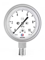 Манометры коррозионностойкие для измерения низких давлений газов, тип КМ (КМВ), Кс