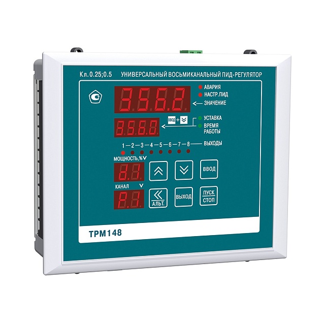 ТРМ148 восьмиканальный ПИД-регулятор с RS-485