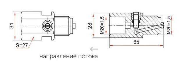 Демпфи­рую­щее устрой­ство с ре­гу­ли­ро­воч­ной иглой (Демпфер)